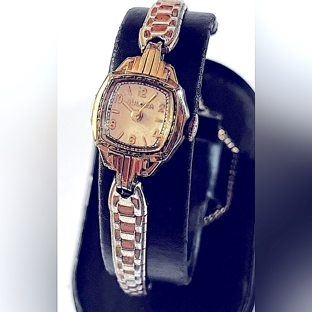 Bulova Art Deco 10K Rolled Gold Women's Watch